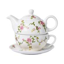 1 pieza Tetera, cafetera, taza y plato de cerámica vintage elegante, 7 estilos, exquisito juego de té de la tarde o café, juego de té elegante para dama, para uso doméstico/fiesta/comida/té de la tarde, Acción de Gracias/Navidad/, para exteriores, camping - multicolor - Ver 17