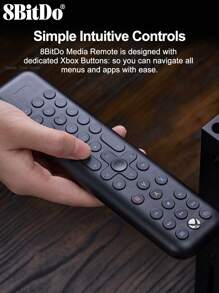 8BitDo 媒体遥控器兼容  One 兼容  Series X/S 由微软游戏手柄控制器游戏机配件授权，黑色短版 - Black Short Edition - 查看 5