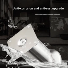 4pcs Adjustable Metal Furniture Legs - High-Strength Load-Bearing Stainless Steel Cabinet Feet With Brushed Finish For Sofa, Bed, Table, Home & Office Use - Multicolor - View 3