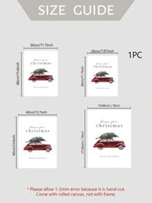 1 件带框墙壁艺术，适用于冬季节日装饰、圣诞树、糖果、家庭客厅装饰、无框圣诞节装饰、圣诞节装饰、圣诞树礼物装饰、感恩节婚礼家居装饰、家居装饰、秋季装饰、生日装饰、礼物派对用品、室内节日装饰、万圣节装饰、墙壁装饰、万圣节饰品 - 彩色 - 查看 6