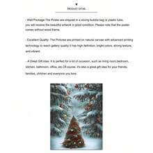 1 tấm áp phích vải canvas mừng Giáng sinh vui vẻ, Cây thông Noel trong tuyết, Món quà lý tưởng để trang trí tường thẩm mỹ, Nghệ thuật treo tường, Phòng ngủ, Phòng khách, Hành lang bếp, Trang trí tường và Trang trí phòng, Không khung. - Nhiều màu - Xem 8