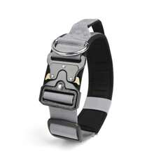 1 件中型/大型犬项圈，耐用抗撕裂，带手柄，户外战术狗牵引绳项圈 - 彩色 - 查看 20