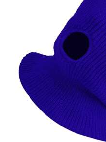 1 件时尚拉法帽 3 孔滑雪面罩刺绣面罩全脸面罩冬帽派对面罩限量刺绣礼品万圣节毛线帽秋季服装 - 彩色 - 查看 4