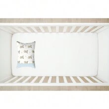Sonho Baby 2-Piece Crib Sheet Kit (Fitted Sheet + Printed Pillowcase) Baby Room Decoration - 藍白熊 - 查看 2