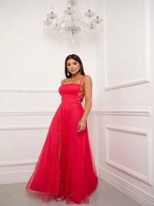Women Dresses - Hot Pink - View 1