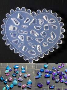 1 Khuôn silicon hình đá bất đối xứng dùng để làm đồ trang sức DIY, làm móng nghệ thuật, trang trí ốp điện thoại - Trong sáng - Xem 12