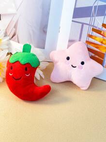 1pc Plush Star Shaped Pet Toy, Squeaky, Chewable Toy For Dogs & Cats, Pet Supplies