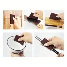 10pcs  Diamond Magic Eraser, Cleaning And Descaling Sponge For Pot Bottom, Pot Sponge Brush, Rust Removal Sponge, Dishwashing Sponge Block, Scouring Pad, Strong Stain Remover, Restaurant Cleaning Supplies, Kitchen, Kitchen Supplies, Cleaning, Kitchen Towels