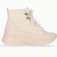 Women's Piccadilly Maxi Bootie Sneakers, Warm Lined, Comfortable High Top - tuổi trắng - Xem 6