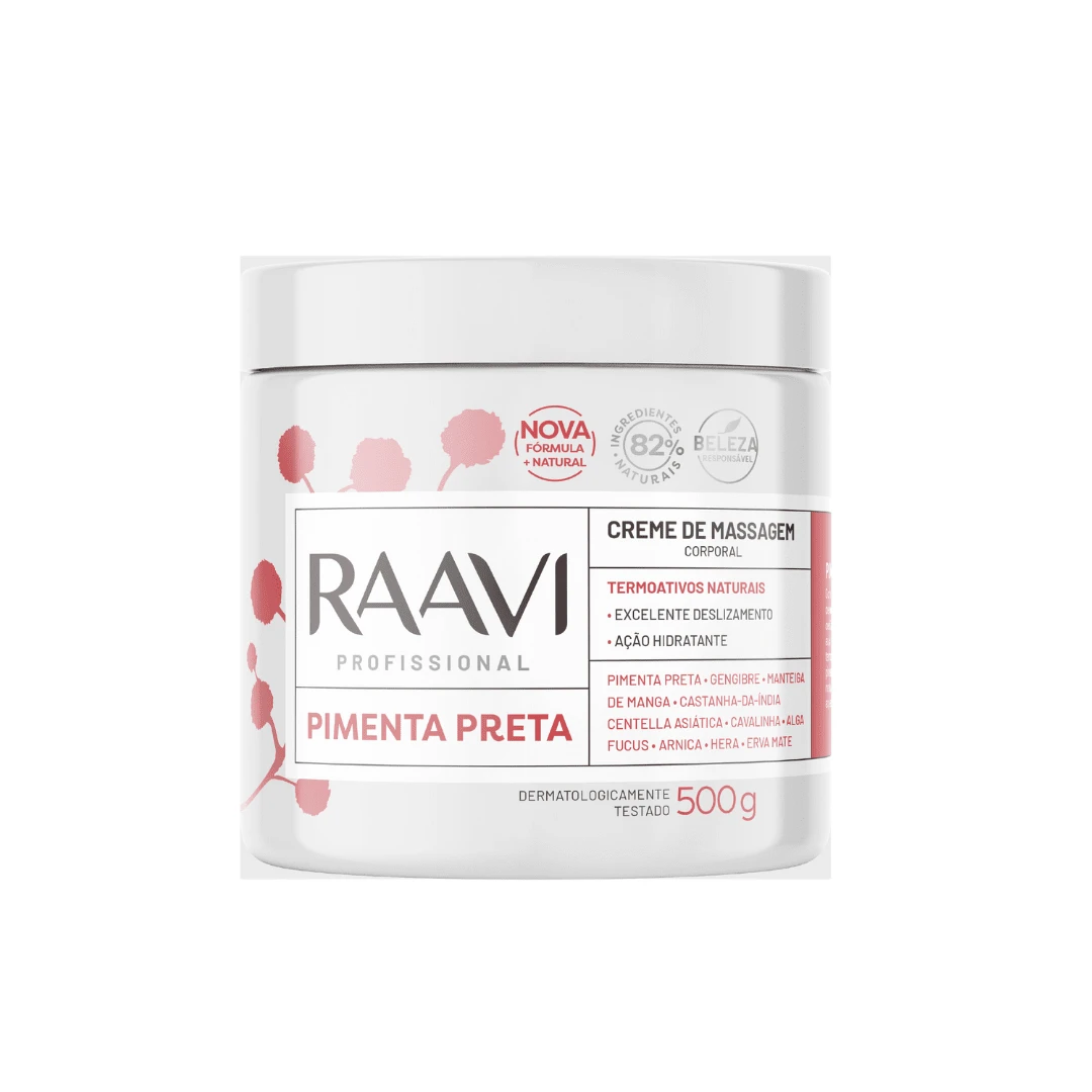 Black Pepper Massage Cream 500g Raavi - 白色 - 查看 1