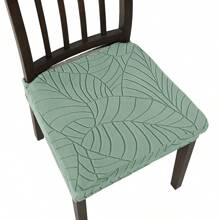1/4 Pieces Of Chair Seat Cover With Leaf Pattern, Elastic, Detachable And Washable Chair Protection Cover, Suitable For Home Decoration Of Hotels, Restaurants And Banquets.