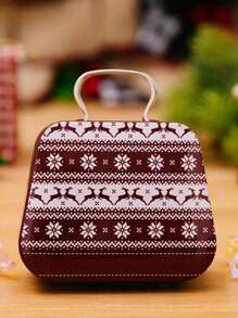 1 pezzo Decorazione mini valigia, scatola regalo in ferro, scatola regalo, scatola di stoccaggio valigia simulata, scatola regalo per caramelle e biscotti, scatola regalo per gioielli e sapone, decorazione per anniversario di matrimonio, forniture per feste di compleanno, contenitore stile nuovo anno, decorazione per la casa, decorazioni natalizie, decorazioni per la stanza, regali di Natale, decorazioni natalizie