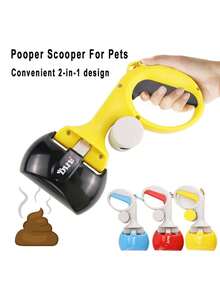 Pet Dog Pooper Scooper Portable Outdoor Cleaner Garbage Picker Poop Bag Collection Convenient Cleaning Tools Dog Poop Collector - Multicolor - View 1