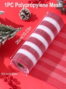 1/2Pcs Christmas Decorations 13 Types Of Net Ribbon 10 Yards Gold Polypropylene Mesh, DIY Wreath Bow Ribbon, Merry Christmas 2025 New Year Gift Wrapping Supplies Ribbon, Birthday Wedding Holiday Party Background Decorative Gauze, Christmas Tree Decoration, Wreaths, Stair Decoration Net Ribbon, Xmas Party Decor, Xmas Decor - Multicolor - View 18