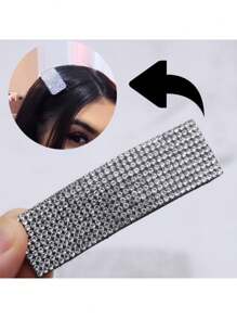 Kit 6 Pcs Glitter Tic-Tac Clip Rhinestone Clip - 彩色 - 查看 6