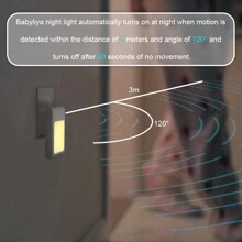 Veilleuse LED avec détecteur de mouvement en ABS, veilleuse dimmable petite pour chambre à coucher, couloir, salle de bain, sommeil, alimentation, soins des yeux, lampe de chevet, prise UE