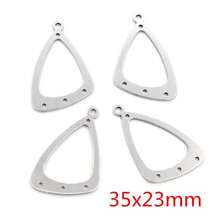 5pcs 316 Stainless Steel Charms Geometry Metal Stamping Blanks DIY Porous Connector Pendant Necklace Earring Accessories