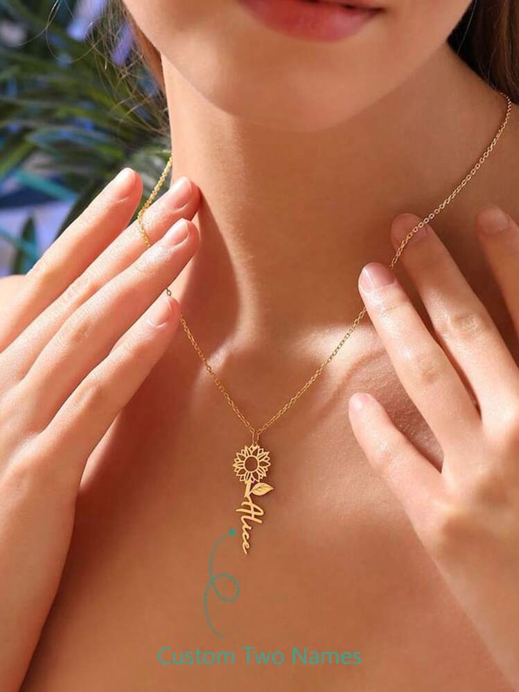 Ciondolo Lettera Iniziale con Pietre Zircone, Donna Ciondolo Lettera A~Z Gioielli, Iniziali Nome per Donna e Ragazza Collana, per Donne Fidanzata Figlia Compleanno Natale, argento, Lettera L