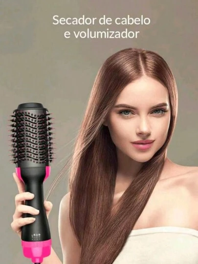 1 pc Peine De Aire Caliente Multifuncional, Secador De Pelo, Rizador Y Alisador De Cabello, Peinado Esponjoso Secadora Plancha Para Cabello 4 IN 1 Cepillo Multifuncional Con Reguladora de Calor Secadora Ionico  Cepillo de Aire Caliente, Peine Secador de Pelo Peine de Soplado Rizador de Pelo Ajustable Cepillo para Secador de Pelo Puede Rizado o Alisado el Cabello barberia