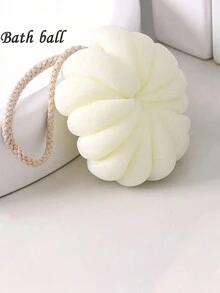 1pc沐浴花球,50g大号沐浴球,日式简约洗澡淋浴沐浴球,可爱泡沫沐浴球,去角质沐浴网 - 彩色 - 查看 5