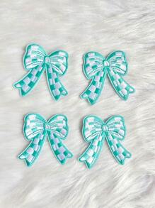 Colorful Aesthetic Dainty Bow Embroidered Iron On Patches For DIY Trucker Hats, Clothes, Jeans, Jackets, Backpacks Decoration