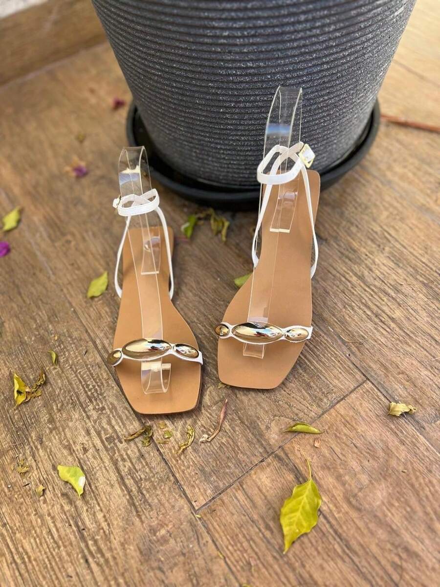 Birk Papete Women's Rhinestone Flatform Sandal, Shiny Rhinestones, New Release - 白色 - 查看 1