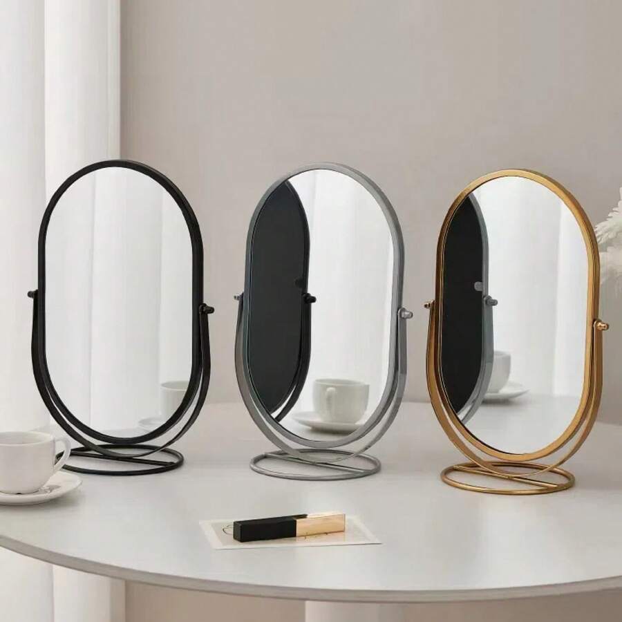 1pc Elegant Rotating Makeup Mirror, Vanity Mirror With HighDefinition