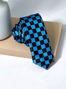 1pc Men Dual-Color Plaid Fashionable Handmade Tie, Suitable For Business, Formal Occasions And Daily Wear With Dress Shirt And SuitMen Necktie - Multicolor - View 11