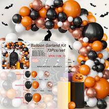 Bộ vòng hoa bóng bay cao su Halloween nhiều màu sắc, thích hợp cho đám cưới, tiệc sinh nhật, tân gia, tiết lộ giới tính, ngày của người chết, đồ trang trí trong nhà và ngoài trời cho phòng - Nhiều màu - Xem 10