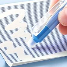 6 支宇航员可擦除凝胶笔 0.5 毫米可擦除滚珠笔学校和办公用品 - 藍色 - 查看 5