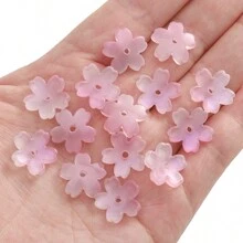 beadia 10 件甜美樱花风格串珠配饰，适合女士花朵 DIY 珠宝制作 - 櫻花 - 查看 22