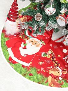 1 Pieza Falda para árbol de Navidad, Diseño de Papá Noel y Renos, Decoraciones Navideñas, Decoraciones Festivas para Fiestas, Decoraciones para Árbol de Navidad, Decoración del Hogar, Decoración Navideña, Regalo de Navidad, Adorno Navideño, Decoración para Sala de Estar, Decoración de Año Nuevo 2026