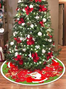 1 Pieza Falda para árbol de Navidad, Diseño de Papá Noel y Renos, Decoraciones Navideñas, Decoraciones Festivas para Fiestas, Decoraciones para Árbol de Navidad, Decoración del Hogar, Decoración Navideña, Regalo de Navidad, Adorno Navideño, Decoración para Sala de Estar, Decoración de Año Nuevo 2026