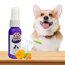 1pc Pet Teeth Cleaning Spray, Cat Dog Breath Freshener, Removes Tartar, Oral Care, Effective, No Brushing Required, 30ml