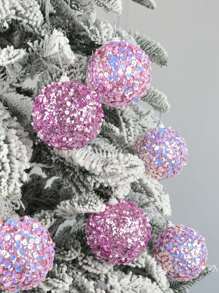 9PCS Christmas Ball Ornaments Shatter Proof Christmas Tree Hanging Decoration Flash Balls Thanksgiving Christmas Wedding Party DIY Wreath Decoration