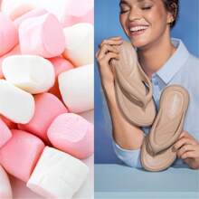 Piccadilly Marshmallow EVA Soft Comfort Flip Flops - Màu be - Xem 1