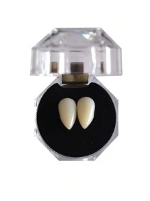 Halloween Vampire Zombie Dinți falși Jucării noutate - Proteză dentară pentru colți de petrecere pentru accesorii cosplay, decorații și spectacole pe scenă, * Poate să apară o ușoară diferență de culoare, cosplay, Halloween