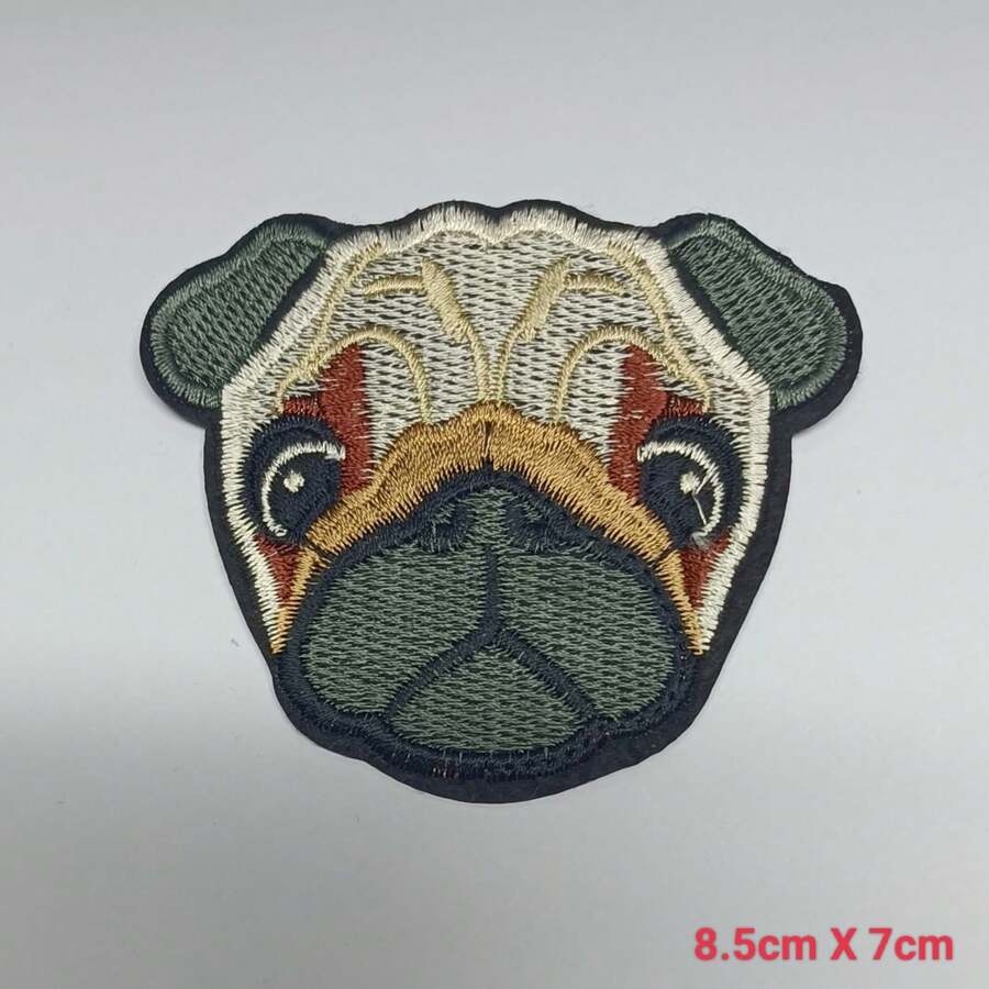 Iron-On Embroidered Patch Dog Cat Clothes Applique - 黑色 - 查看 1