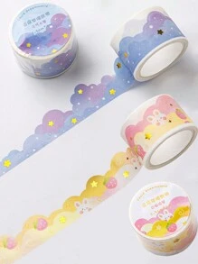 1roll Cloud Pattern Washi Tape Back To School