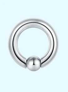 1pc Punk PA Ring Horseshoe Circular Barbell 316L Stainless Steel Body Jewelry For Women And Men Halloween Gift Daily Decoration - Multicolor - View 17