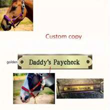 Customized Engraved Horse Bridle Nameplate - Stainless Steel Personalized ID Tag For Horse Bridle, Saddle And Collar - Durable Equestrian Equipment,Durable,Engraved,Colorful,Cute,Adorable,Funny,Kawaii,Y2K,Stylish,Unisex,Casual,Custom,Personalized,Unique,Customized,Ideal Gifts For Him,Ideal Gifts For Her,Her,Boyfriend,Girlfriend,Family,Friends,For Anniversaries,For Valentine's Day,For Mother's Day,For Birthdays,For Children's Day,For Father's Day,For Graduation,For Weddings,For Housewarming - Multicolor - View 13