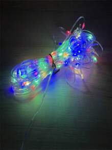 1 件/2 件 USB 供电 13 英尺多色 LED 灯串 - 8 种照明模式，非常适合家庭和办公室装饰、庭院、花园、节日、派对装饰 - 白色 - 查看 8