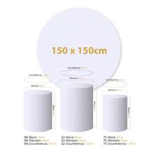 Party Panel 1.50 X 1.50 + Standard Cylinder Cover Trio Various Themes8 - REF1004LET - Xem 3