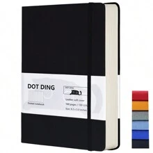 2 quyển sổ tay chấm bi A5, sổ tay 100 GSM Bullet Diary Plan A5 bìa cứng vải 160 tờ có túi bên trong sổ tay học sinh và văn phòng văn phòng phẩm quà tặng cho học sinh và bạn bè vào mùa tựu trường - Nhiều màu - Xem 11
