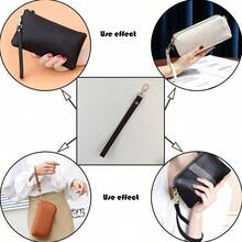 Tay cầm túi xách, tay cầm ví, tay cầm ví cầm tay, tay cầm ốp điện thoại, tay cầm DIY, tay cầm móc chìa khóa, tay cầm ví tiền xu - Cà phê nâu - Xem 5