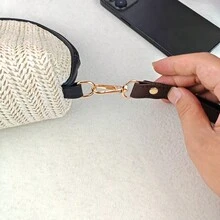 Tay cầm túi xách, tay cầm ví, tay cầm ví cầm tay, tay cầm ốp điện thoại, tay cầm DIY, tay cầm móc chìa khóa, tay cầm ví tiền xu - Cà phê nâu - Xem 7