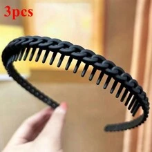 1/2/3件装女士防滑齿状发带，弧形发带，可用于洗脸、发夹、休闲发饰、卷发器、免加热卷发、卷发棒、理发店美容美发产品及配件，适合返校季、旅行度假等场合。产品包括：女士发饰、卷发棒、卷发产品、卷发器、美发设备卷发器、配件、卷发、卷发工具、卷发棒、圣诞节、卷发、卷发棒、卷发器、免加热卷发、免加热卷发、卷发棒、卷发器、卷发棒、卷发工具、卷发棒、卷发扩散器、头发、旅行、美发产品、美发工具、美发用品、理发师、理发师配件、理发店、美发设备