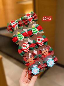 20pcs Christmas Hair Clips, Cute Girls Hair Accessories Suitable For Everyday Wear