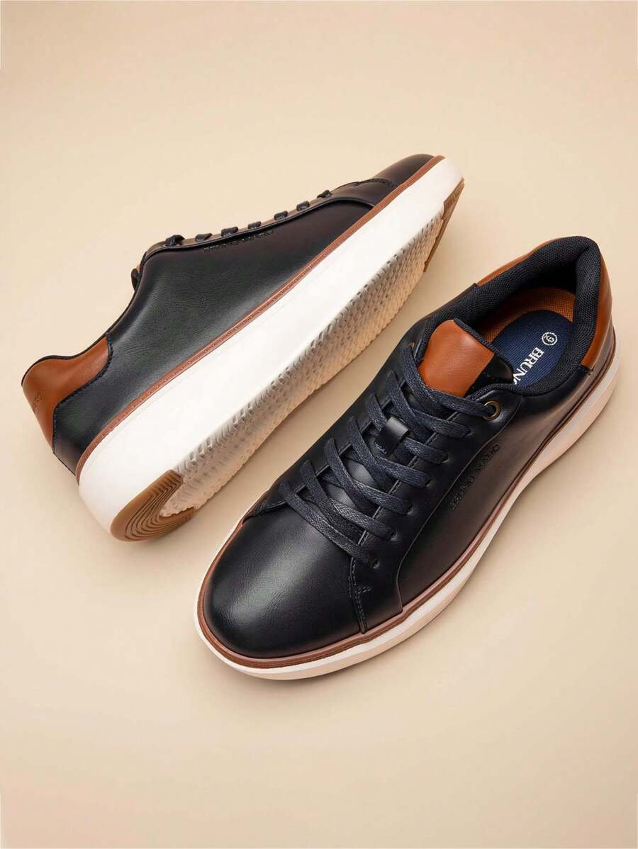 Stylish Men's Casual Dress Sneakers - Comfortable Versatile Fashion Footwear For Every Occasion