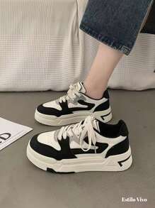 MRJNGNMRN Women Casual Shoes - 黑與白 - 查看 3